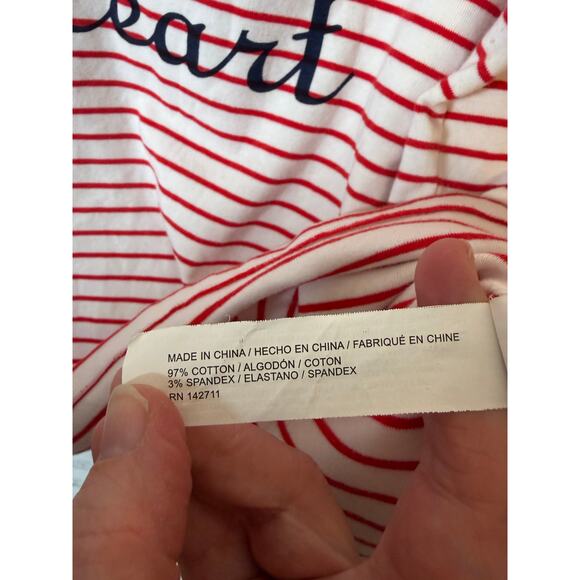 Draper James EloQuii womens blouse striped bless your heart bell sleeve Plus Sz - Picture 6 of 10